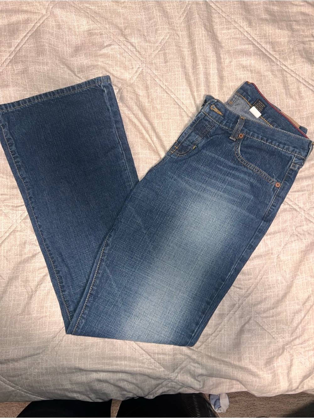 Y2K Abercrombie & Fitch Women's Blue Flare Jeans